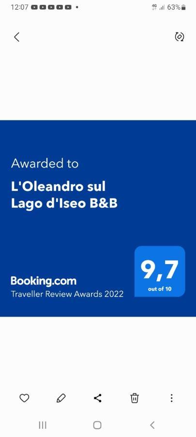 L'Oleandro Sul Lago D'Iseo B&B スルツァーノ エクステリア 写真